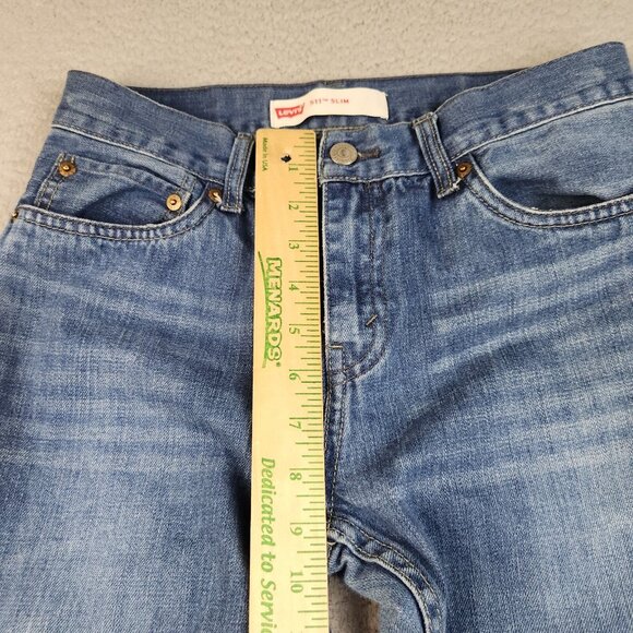 Levi's 511 Jeans Boys 18 Reg 29x29 Slim Fit Straight Leg Modern Blue Denim Pants - Picture 5 of 10